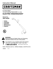 Craftsman WEEDWACKER 358.745230 Manual Del Usuario