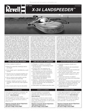 Revell X-34 Landspeeder Manual De Instrucciones