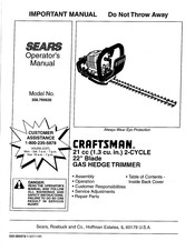 Craftsman 358.795630 Manual Del Operador