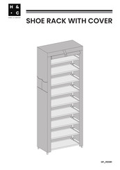 Home & Comfort SHOE RACK WITH COVER Manual Del Usuario