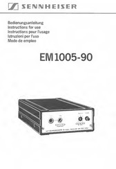 Sennheiser EM 1005-90 Modo De Empleo