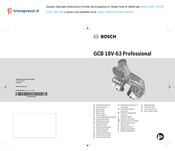 Bosch GCB 18V-63 Professional Manual Original