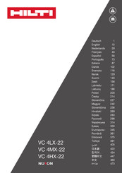 Hilti NURON VC 4HX-22 Manual Del Usuario
