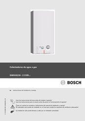 Bosch GWH10-2 COD Serie Instrucciones De Instalación Y Manejo