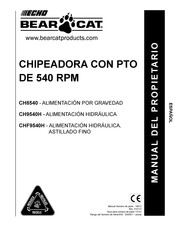 Echo BEARCAT CH9540H Manual Del Propietário