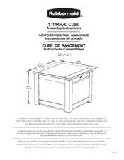 Rubbermaid 1Q11 Instrucciones De Armado