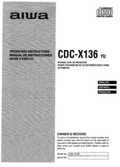 Aiwa CDC-X136 Manual De Instrucciones