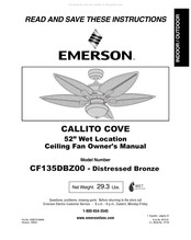 Emerson CALLITO COVE CF135DBZ00 Manual Del Propietário