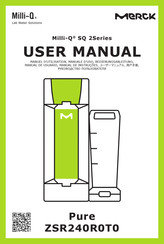 MERCK Milli-Q Pure ZSR240R0T0 Manual De Usuario