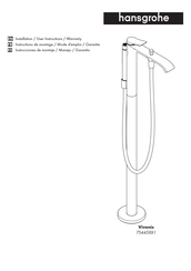 Hansgrohe Vivenis 75445 1 Serie Instrucciones De Montaje / Manejo / Garantía