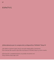 TriPollar Stop X Manual Del Usuario