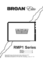 Broan Elite RMP1 Serie Manual Del Usuario