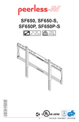 peerless-AV SmartMount SF650 Manual Del Usuario