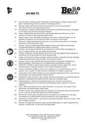 BEA AN-560 TC Instrucciones Adicionales