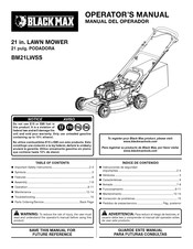 Black Max BM21LWSS Manual Del Operador