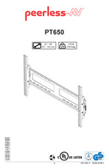 peerless-AV PT650 Manual Del Usuario