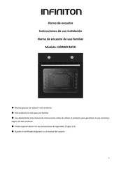 Infiniton HORNO B4VK Instrucciones De Uso, Instalación Y Mantenimiento