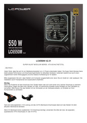 LC-POWER SUPER SILENT MODULAR LC6550M Manual Del Usuario