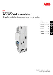 Abb ACH580-34 Guía Rápida De Instalación Y Puesta En Marcha