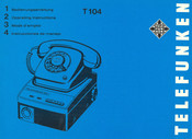 Telefunken T 104 Instrucciones De Manejo