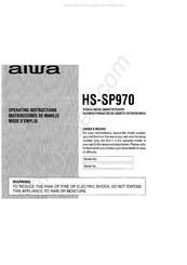 Aiwa HS-SP970 Instrucciones De Manejo