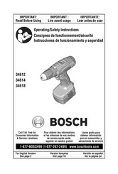 Bosch 34612 Instrucciones De Funcionamiento Y Seguridad