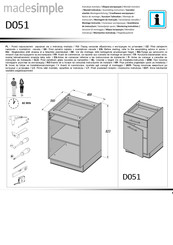 Forte D051 Instrucción De Montaje