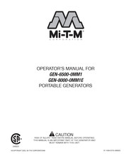 Mi-T-M Corporation GEN-8000-0MM1E Manual Del Operador