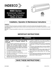 Indeeco 908X Serie Manual De Instrucciones