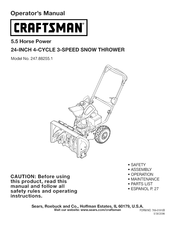 Craftsman 247.88255.1 Manual De Instrucciones