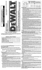 DeWalt DW505 Manual De Instrucciones