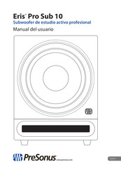 PRESONUS Eris Pro Sub 10 Manual Del Usuario