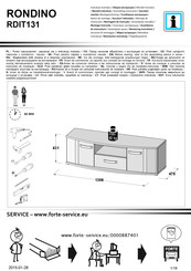 Forte RONDINO RDIT131 Instrucción De Montaje