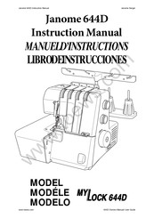 Janome MyLock 644D Libro De Instrucciones