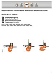 ALFRA APS 120 Manual De Instrucciones