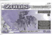 Hasbro ZOIDS Cannon Spider ZbuiLders 83250 Instrucciones De Montaje