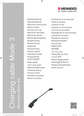 Mennekes Crarging cable Mode 3 Manual De Instrucciones