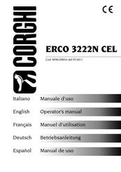 Corghi ERCO 3222N CEL Manual De Uso