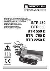 Bertolini BTR 450 Manual De Instrucciones