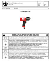 CP Desoutter PT070-T4000-S13S Manual Del Usuario