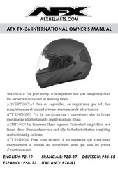 AFX FX-36 Manual Del Propietário