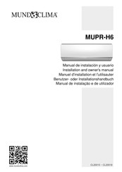 MUNDO CLIMA MUPR-24-H6 Manual De Instalación Y Usuario