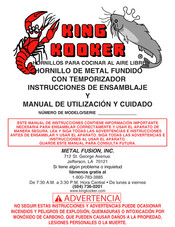 King Kooker 2866 Instrucciones De Ensamblaje Y Utilización