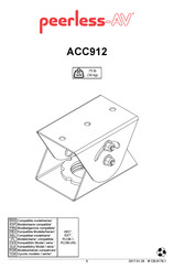 peerless-AV ACC912 Manual Del Usuario