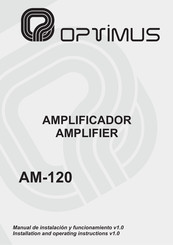 Optimus AM-120 Manual De Instalación Y Funcionamiento