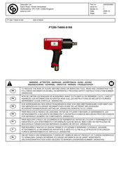 CP Desoutter PT250-T4000-S19S Manual Del Usuario