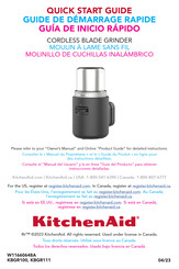 KitchenAid KBGR100 Guia De Inicio Rapido