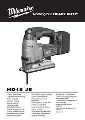 Milwaukee HD 18 JS Manual Original