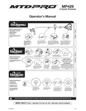 MTD Pro MP429 Manual Del Operador