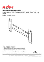 PEERLESS Mounts SWLS320 Instalación Y Ensamblaje